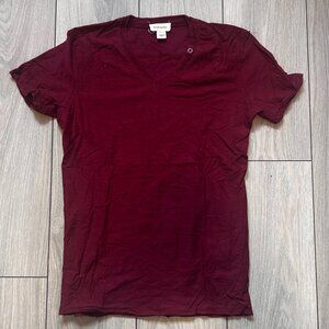 Diesel Burgundy V-Neck T-Shirt